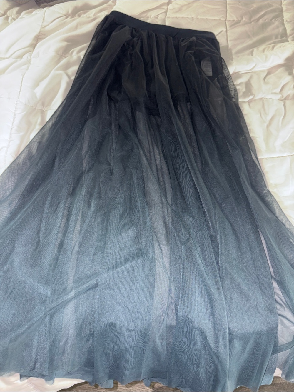Balera Ombré Mesh Maxi Skirt